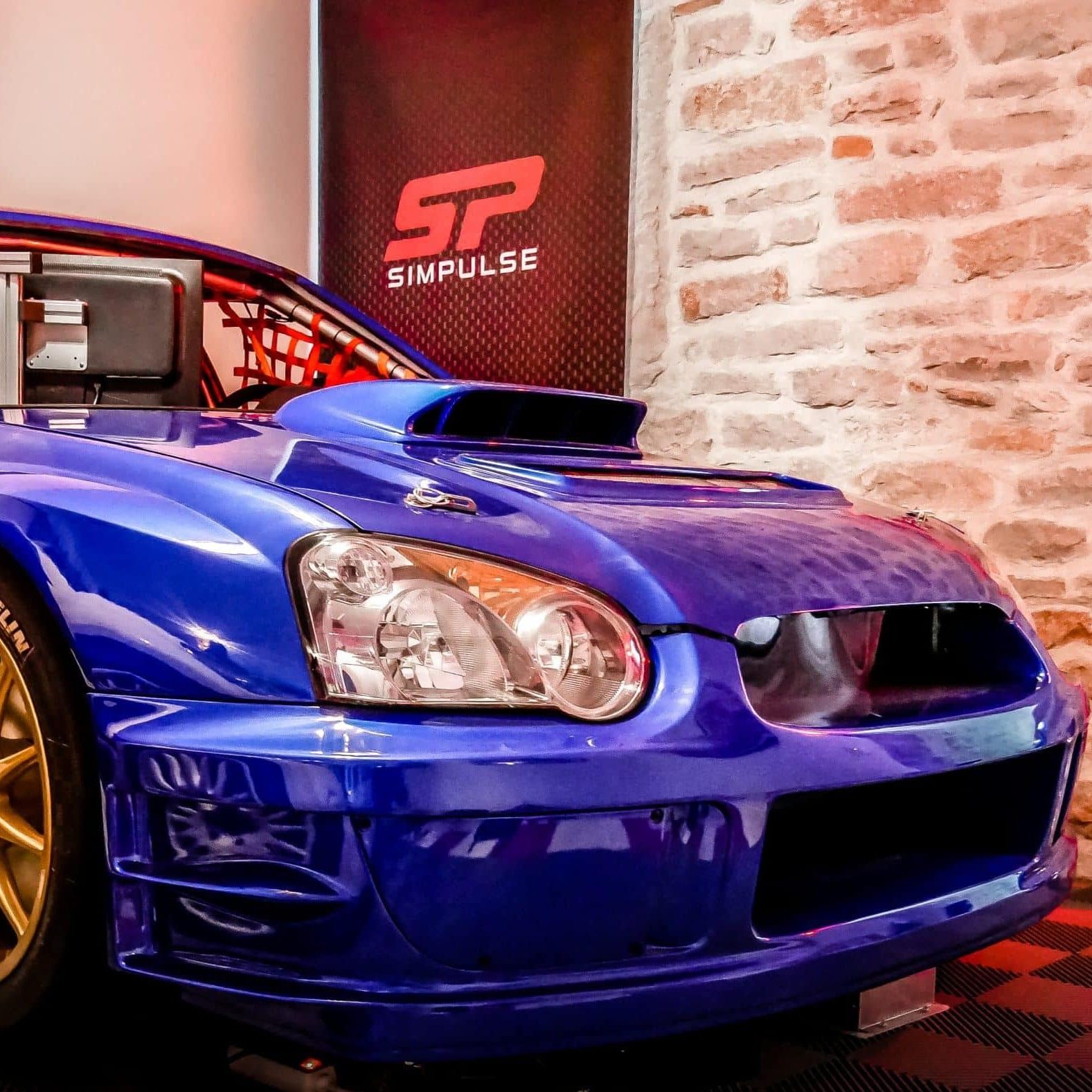 Simulateur rallye 2 places pour animer un stand sur salon professionnel