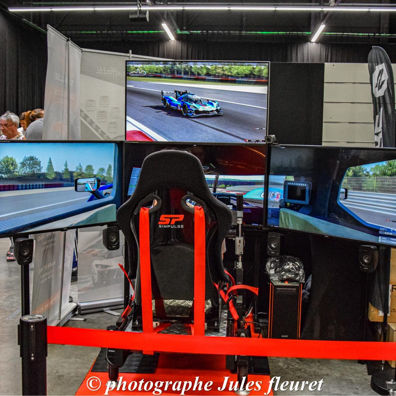 Simulateur simpulse de l'alpine A424 au salon prestige auto beaune.