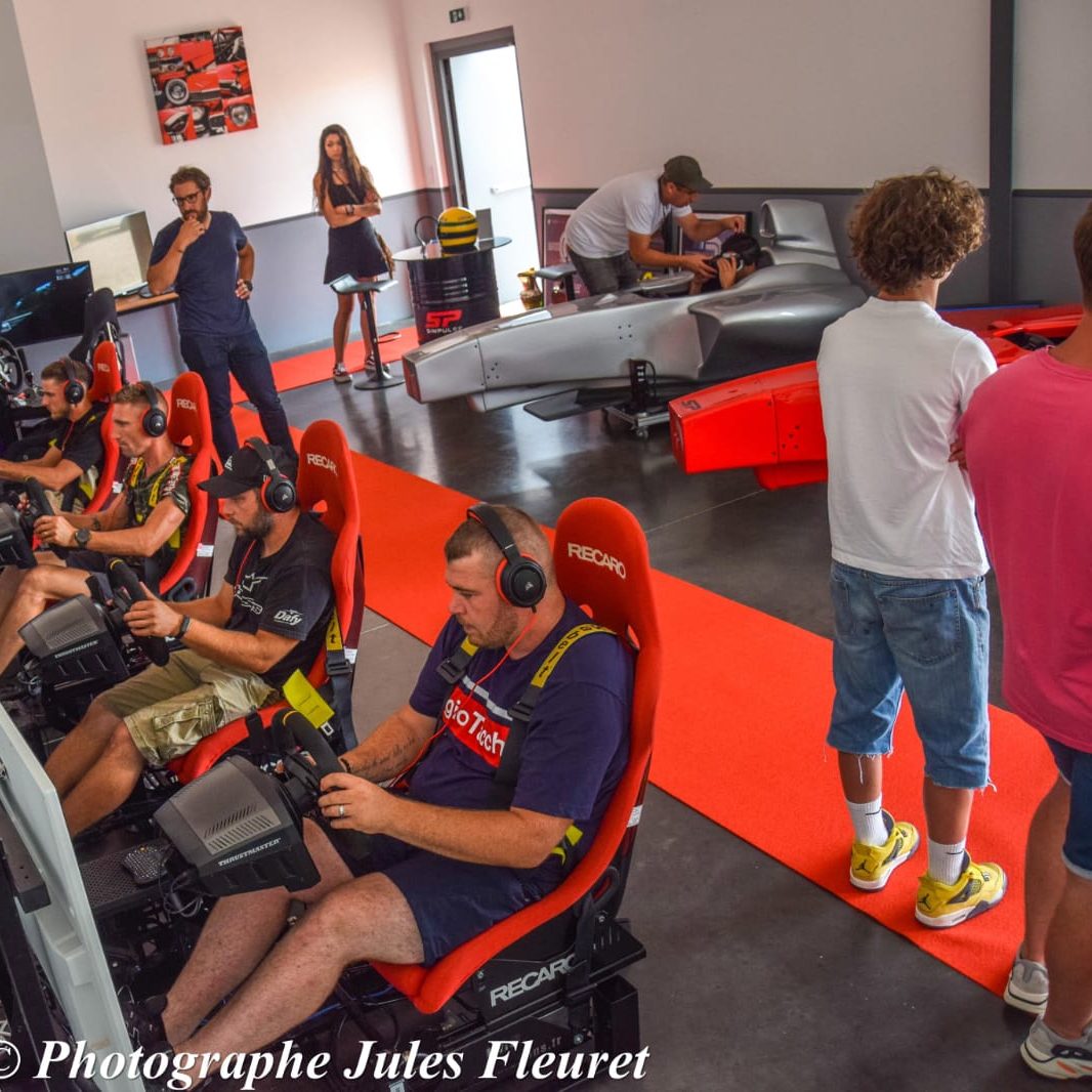 course en série sur simulateur dynamique simpulse